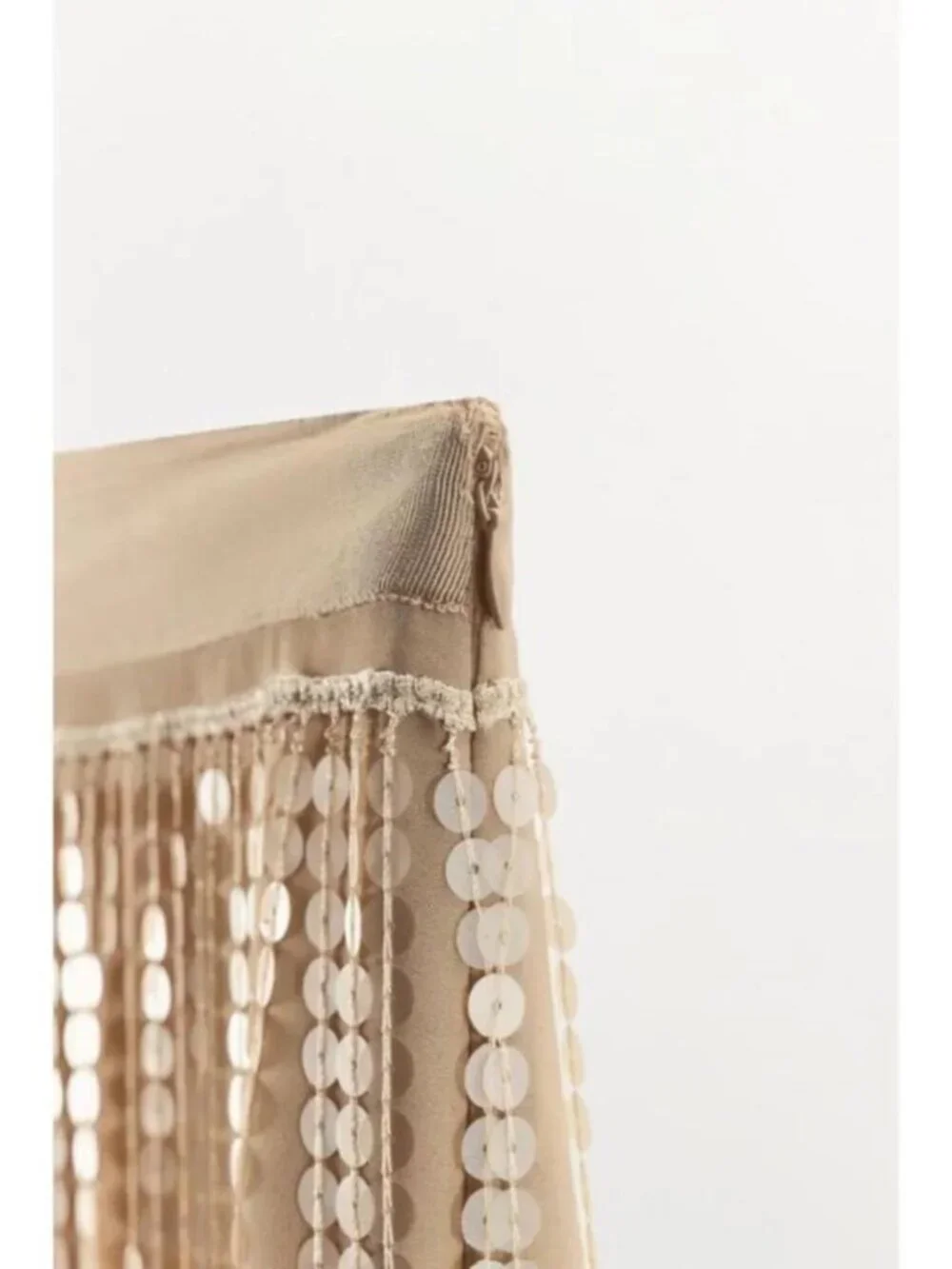 ZARA SEQUIN FRINGE MIDI SKIRT 2488/708/712